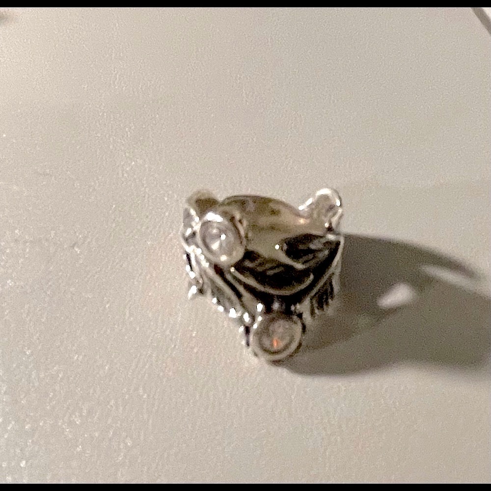 Handcrafted in Israel SS 925 CZ ring